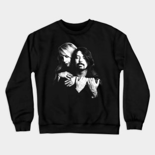 Retro Stevie Nicks with Dave  Grohl Crewneck Sweatshirt